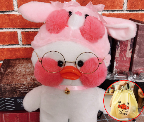 Lalafanfan Cafe Mimi Ins Hyaluronic Acid Duck Doll Plush Toy - Amazhona 