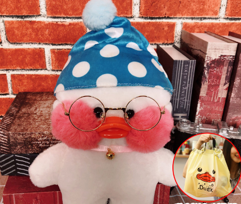 Lalafanfan Cafe Mimi Ins Hyaluronic Acid Duck Doll Plush Toy - Amazhona 