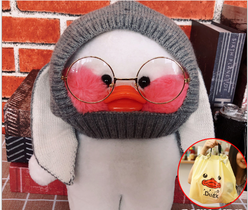 Lalafanfan Cafe Mimi Ins Hyaluronic Acid Duck Doll Plush Toy - Amazhona 