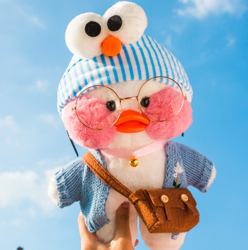 Lalafanfan Cafe Mimi Ins Hyaluronic Acid Duck Doll Plush Toy - Amazhona 