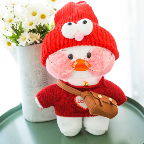 Lalafanfan Cafe Mimi Ins Hyaluronic Acid Duck Doll Plush Toy - Amazhona 