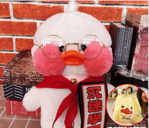 Lalafanfan Cafe Mimi Ins Hyaluronic Acid Duck Doll Plush Toy - Amazhona 