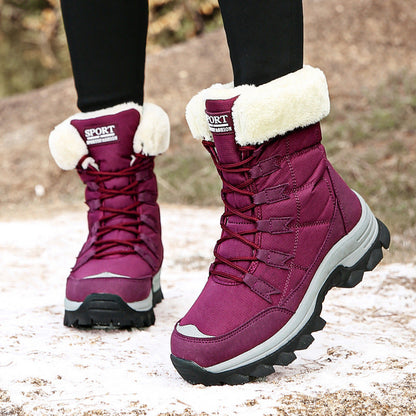 Large Size Cotton Shoes High-top Snow Boots Women's Shoes - Amazhona 