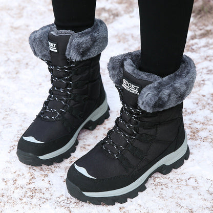 Large Size Cotton Shoes High-top Snow Boots Women's Shoes - Amazhona 