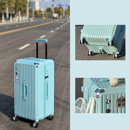 Large-capacity Trolley Case Shock-absorbing Brake Universal Wheel Password Suitcase - Amazhona 