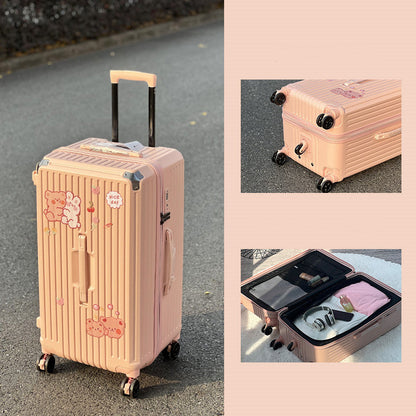 Large-capacity Trolley Case Shock-absorbing Brake Universal Wheel Password Suitcase - Amazhona 