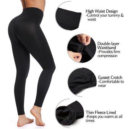 Leggings Women Slimming Pants High Waisted Jeggings Tummy Control Panties Seamless Leggins Shaping Pants Waist Trainer Trousers - Amazhona 