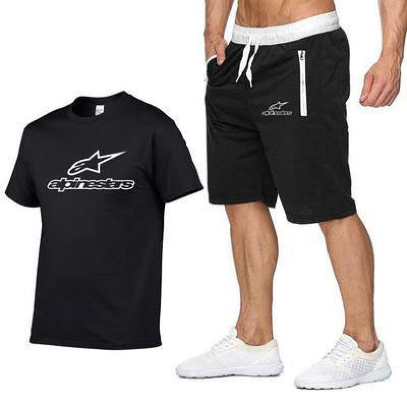 Leisure Round Neck Sports Suit Loose Running T-shirt - Amazhona 