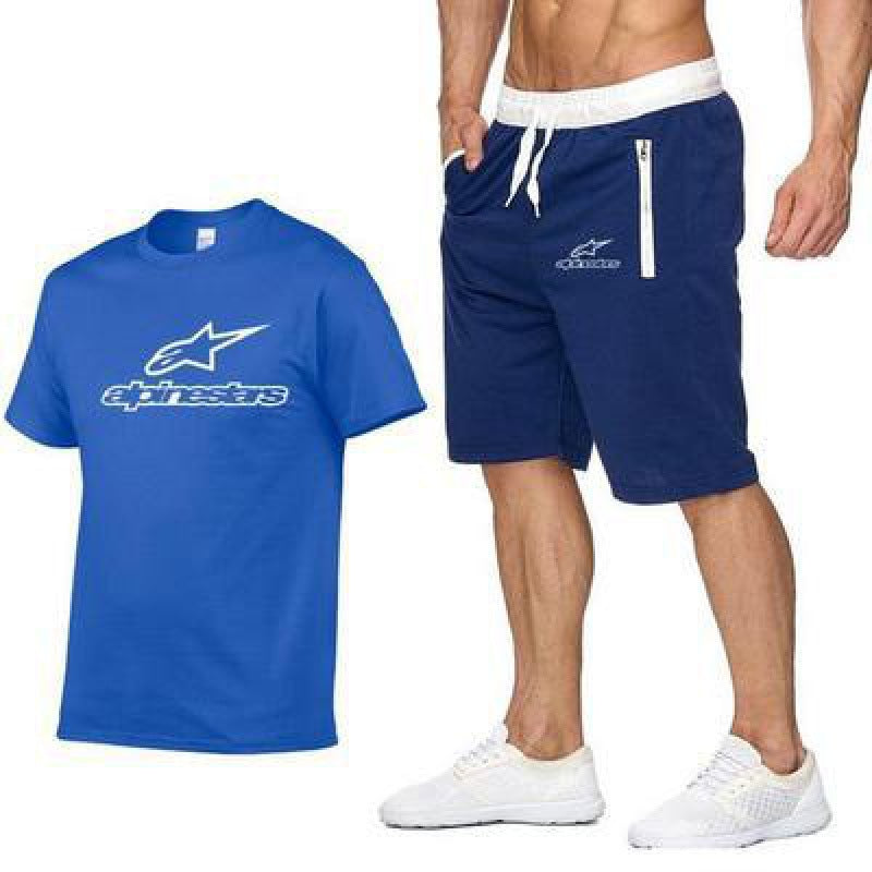 Leisure Round Neck Sports Suit Loose Running T-shirt - Amazhona 