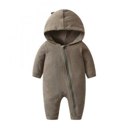 Long Sleeve Hooded Zipper Sweater For Newborn - Amazhona 