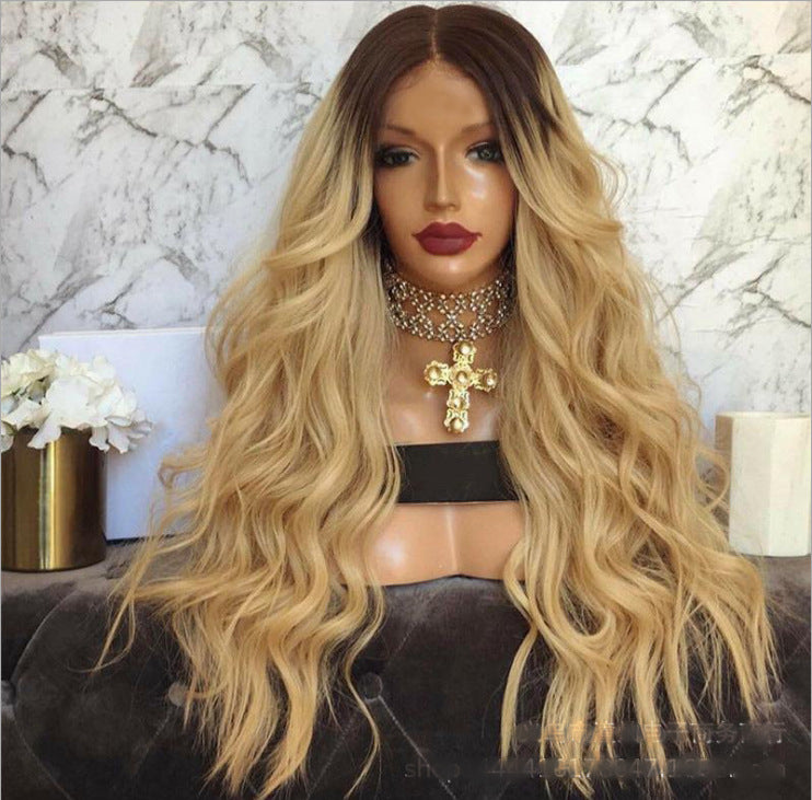 Long curly hair wig set - Amazhona 