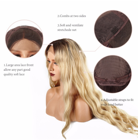 Long curly hair wig set - Amazhona 