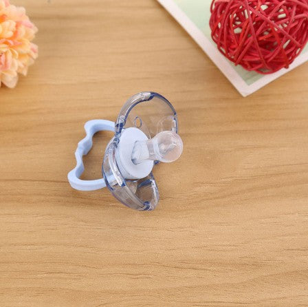 Love baby baby baby new baby pacifier anti automatically closed round head flat hair randomly issued - Amazhona 