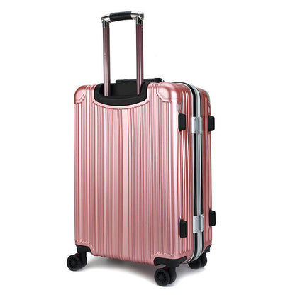 Luggage pull rod box Cardan female rose gold aluminum frame tour box 2024 inch men business suitcase - Amazhona 