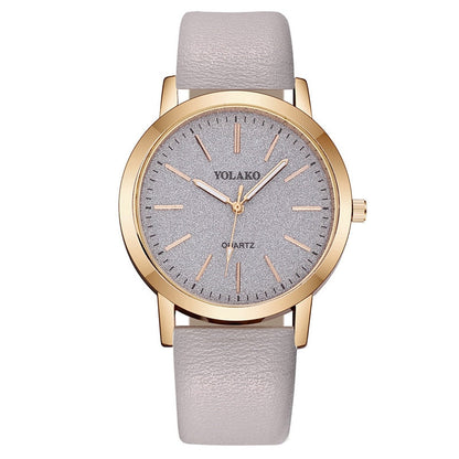 Luxury Brand Leather Quartz Women's Watch Ladies Fashion Watch Women Wristwatch Clock relogio feminino hours reloj mujer saati - Amazhona 