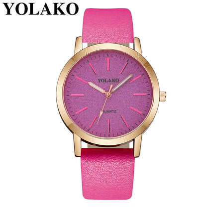 Luxury Brand Leather Quartz Women's Watch Ladies Fashion Watch Women Wristwatch Clock relogio feminino hours reloj mujer saati - Amazhona 