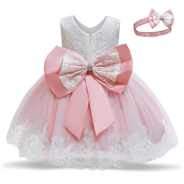 M Baby Girl Year Birthday Dress Newborn Christening Gown - Amazhona 