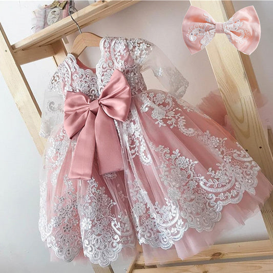 M Baby Girl Year Birthday Dress Newborn Christening Gown - Amazhona 