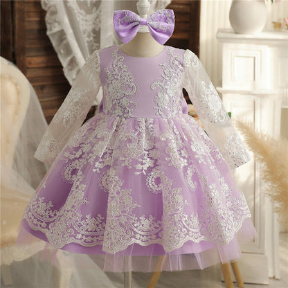 M Baby Girl Year Birthday Dress Newborn Christening Gown - Amazhona 