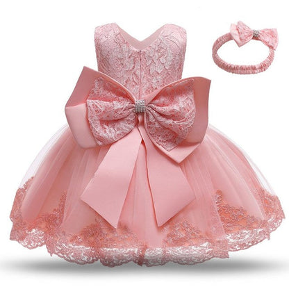 M Baby Girl Year Birthday Dress Newborn Christening Gown - Amazhona 