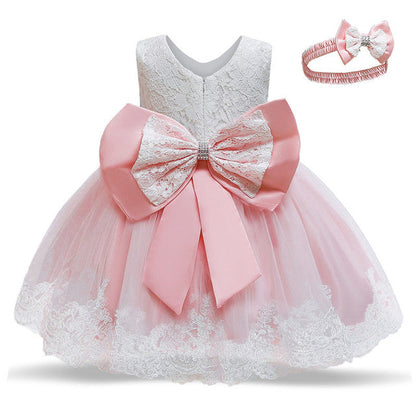 M Baby Girl Year Birthday Dress Newborn Christening Gown - Amazhona 