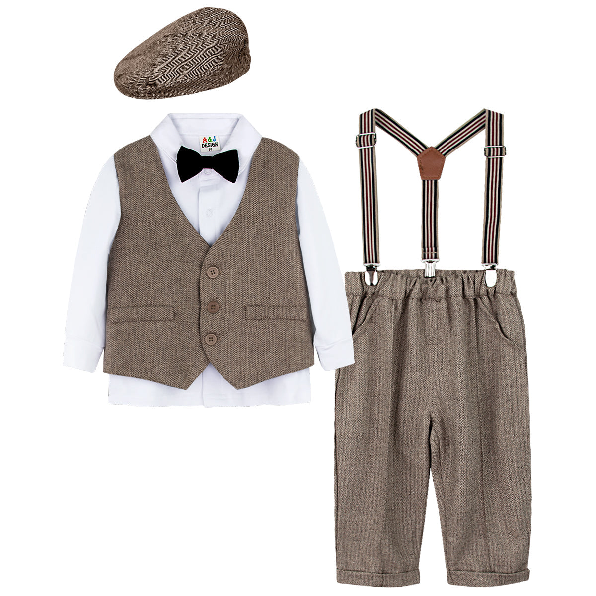 Male Baby British Style Gentleman Suit - Amazhona 