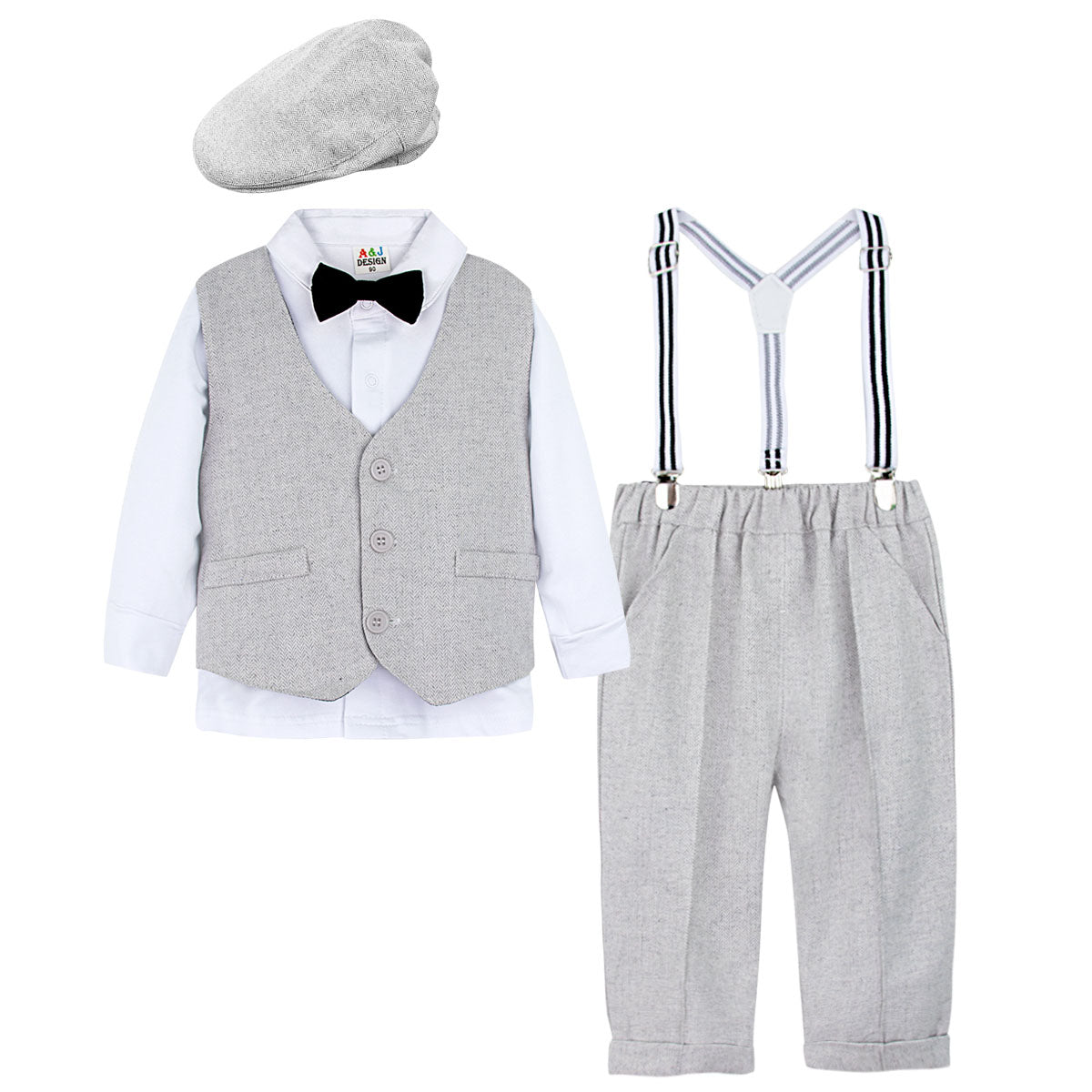 Male Baby British Style Gentleman Suit - Amazhona 