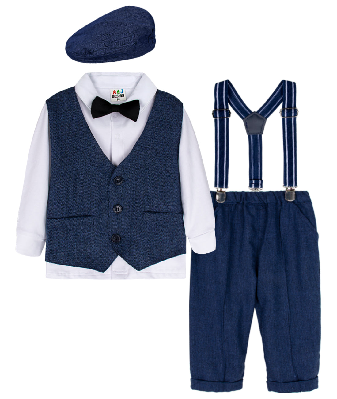 Male Baby British Style Gentleman Suit - Amazhona 