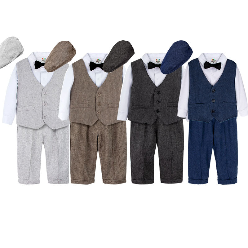 Male Baby British Style Gentleman Suit - Amazhona 