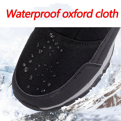 Men Boots 2023 Winter Shoes For Men Warm Snow Boots Mid-calf Men Warm Shoes Thick Plush Winter Boots For Men Women Cotton Shoes - Amazhona 