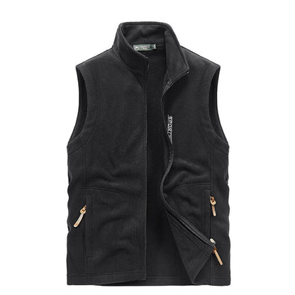 Men Fleece Spring Jacket 2021 New Windproof Casual Warm Vest Coat Men Large Size Clothing S-5XL Fashion Winter Vest Men's Jacket - Amazhona 