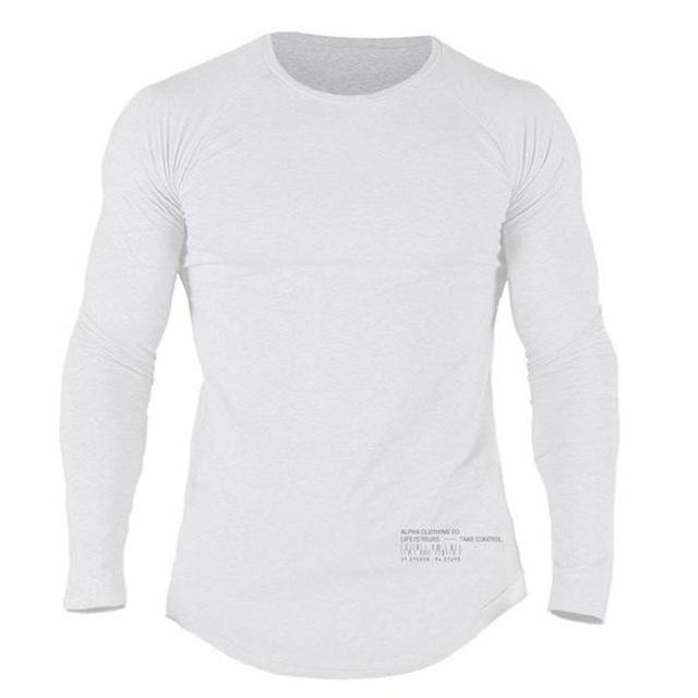 Men Long Sleeves Fitness Tees - Amazhona 