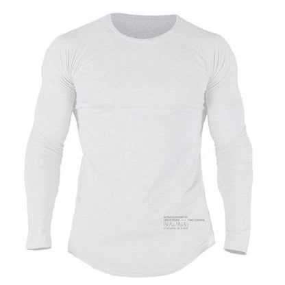 Men Long Sleeves Fitness Tees - Amazhona 