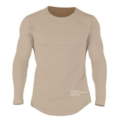 Men Long Sleeves Fitness Tees - Amazhona 