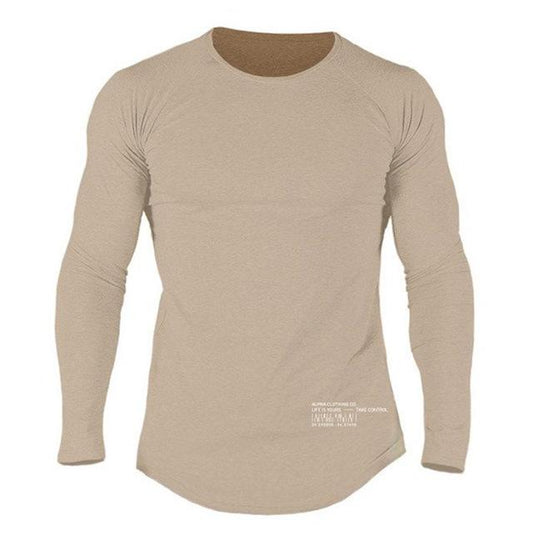 Men Long Sleeves Fitness Tees - Amazhona 