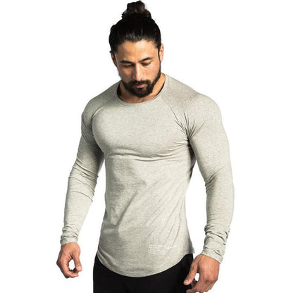 Men Long Sleeves Fitness Tees - Amazhona 