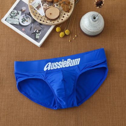 Men's Aussiebum briefs with milk silk low waist stretch stereo bag fit comfortably - Amazhona 