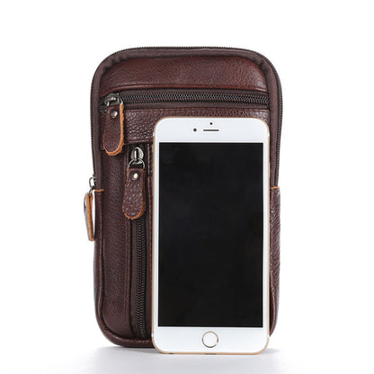 Men's Mobile Phone Bag, Wear Belt, Outdoor Sports, One-shoulder Small Bag - Amazhona 