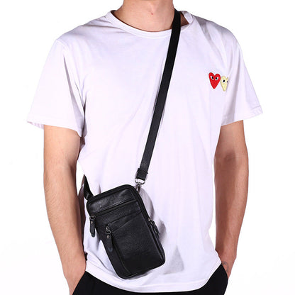 Men's Mobile Phone Bag, Wear Belt, Outdoor Sports, One-shoulder Small Bag - Amazhona 