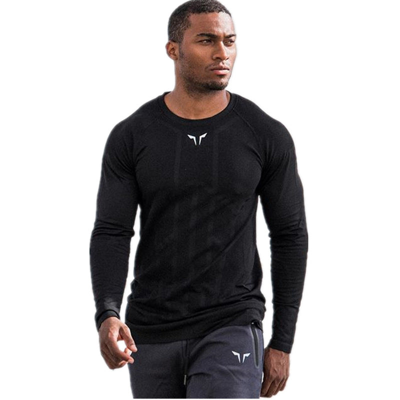 Men's Round Neck Raglan Long Sleeve Quick Dryer - Amazhona 