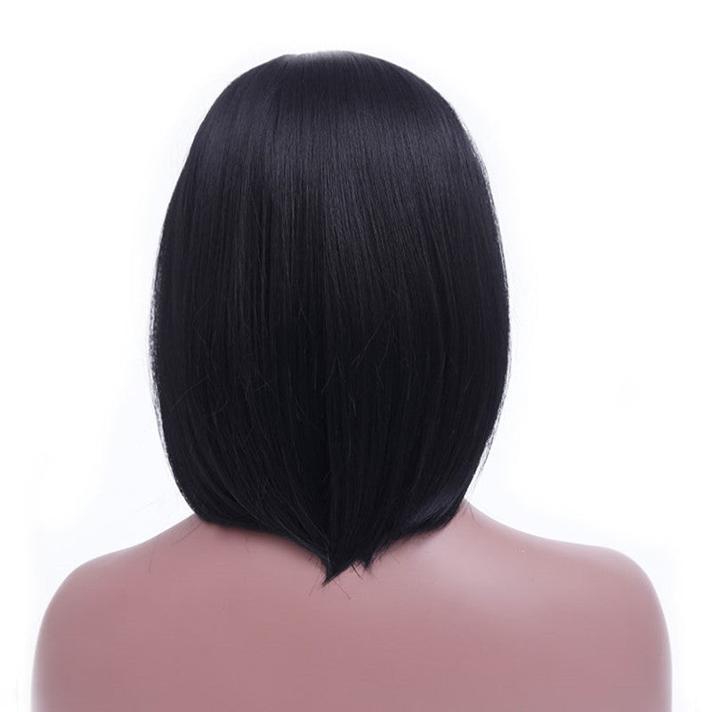 Mid-point black straight hair hood - Amazhona 