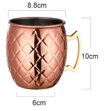 Moscow Mule Cup Copper-plated Hammer Point - Amazhona 