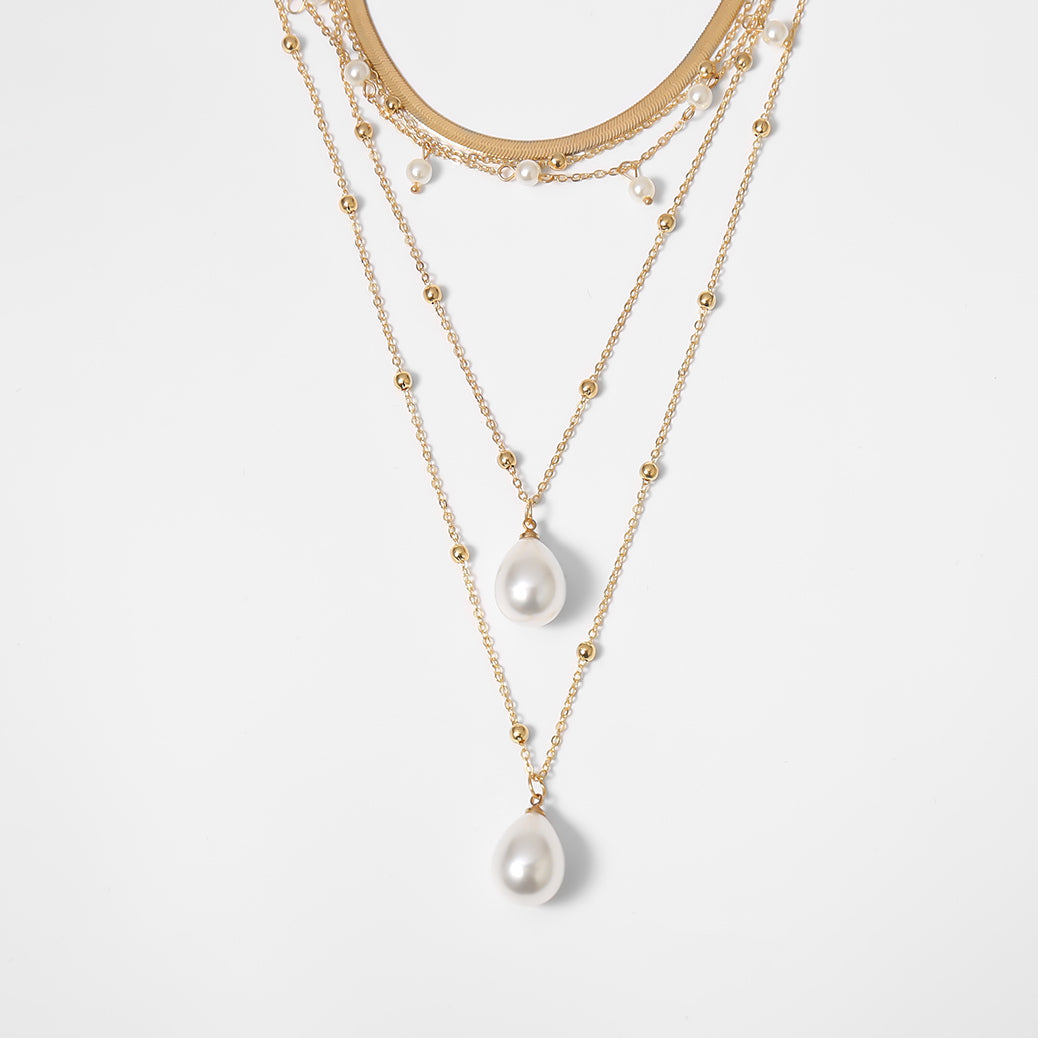 Multi-element pearl necklace - Amazhona 