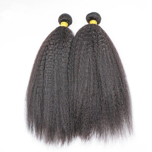 Natural Human Synthetic Fiber Wig Hair Curtain - Amazhona 