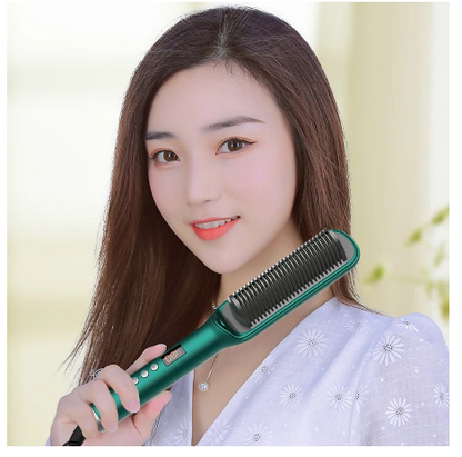 Negative Ion Hair Straightener Lazy Straight Comb Dual-purpose Splint - Amazhona 