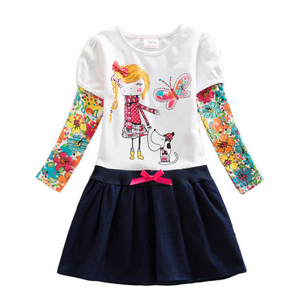 New Autumn And Winter Sequined Children's Girl Dress - Amazhona 