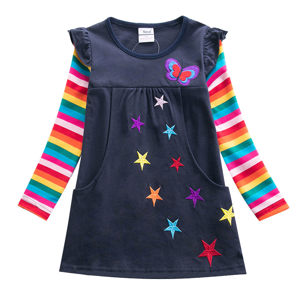 New Autumn And Winter Sequined Children's Girl Dress - Amazhona 