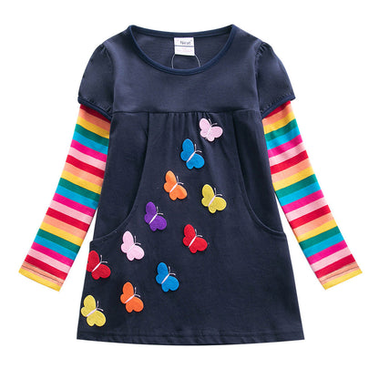 New Autumn And Winter Sequined Children's Girl Dress - Amazhona 