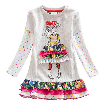 New Autumn And Winter Sequined Children's Girl Dress - Amazhona 