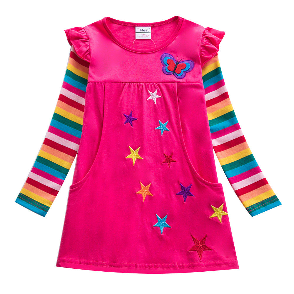 New Autumn And Winter Sequined Children's Girl Dress - Amazhona 